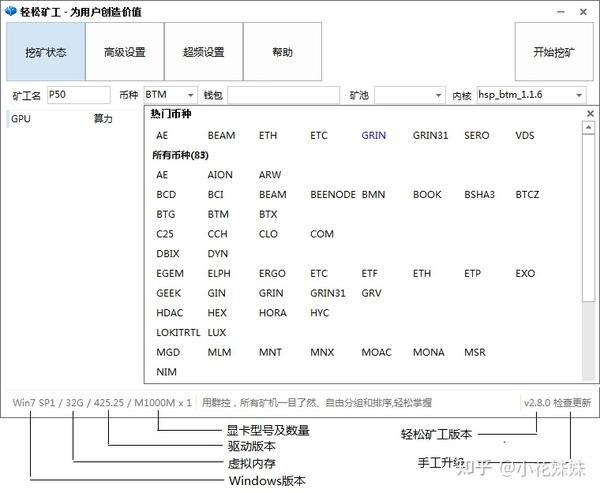 显卡挖rvn算力表图片