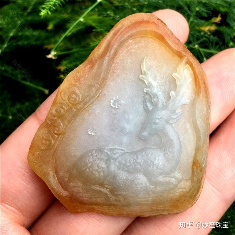 翡翠梅花鹿,琢玉成良器,妙手铸巧工!