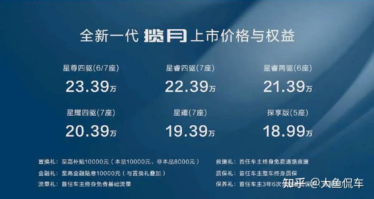 1899万起售换装三联屏豪华感升级星途揽月能否扭转销量