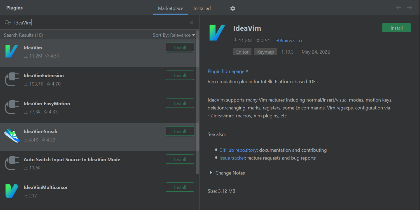 上手 IdeaVim 插件：在 WebStorm 和其他 JetBrains IDE 中获得 Vim 的强大功能 - 知乎