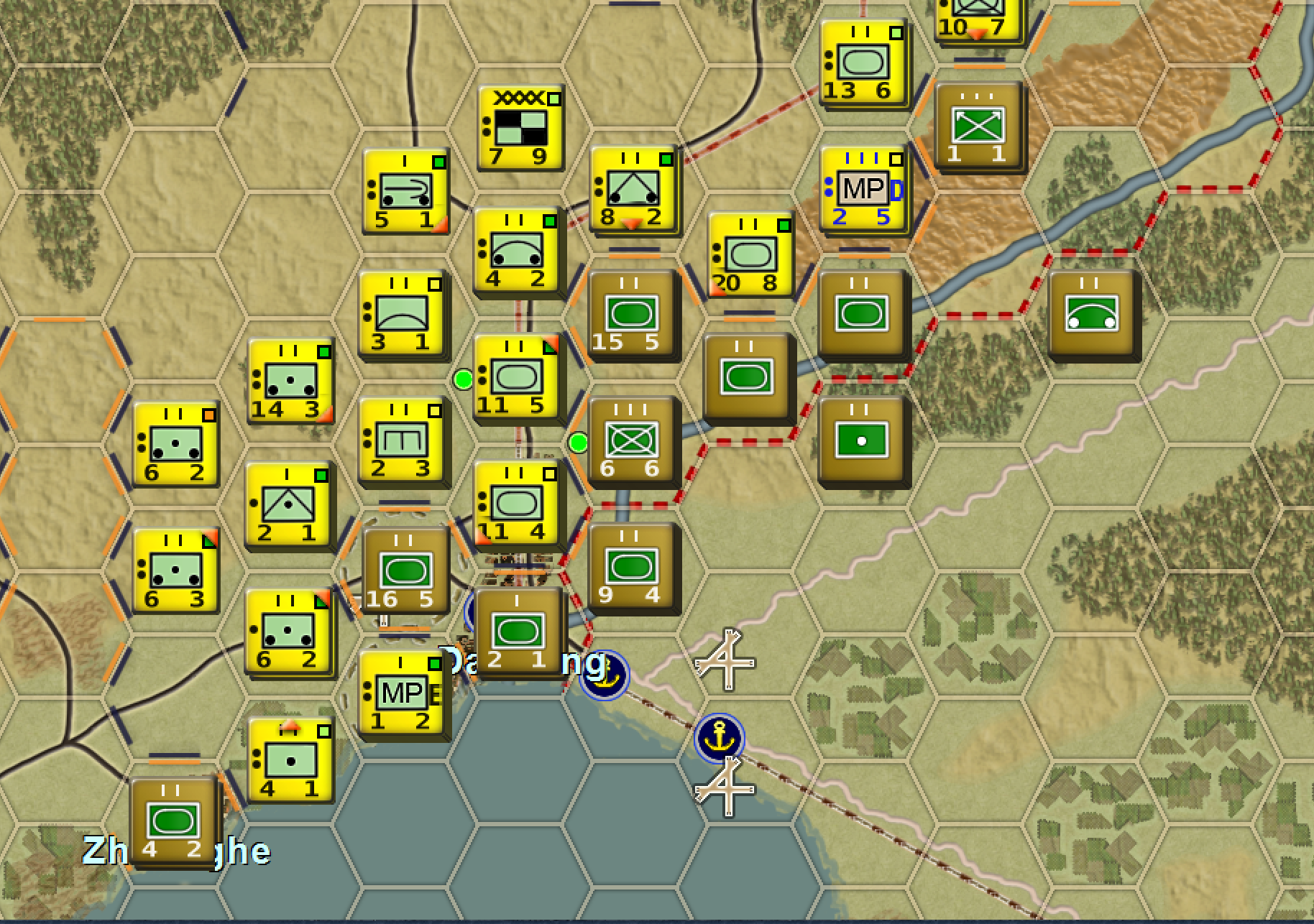 兵棋推演龙与旭日2014新中日甲午战争洁版