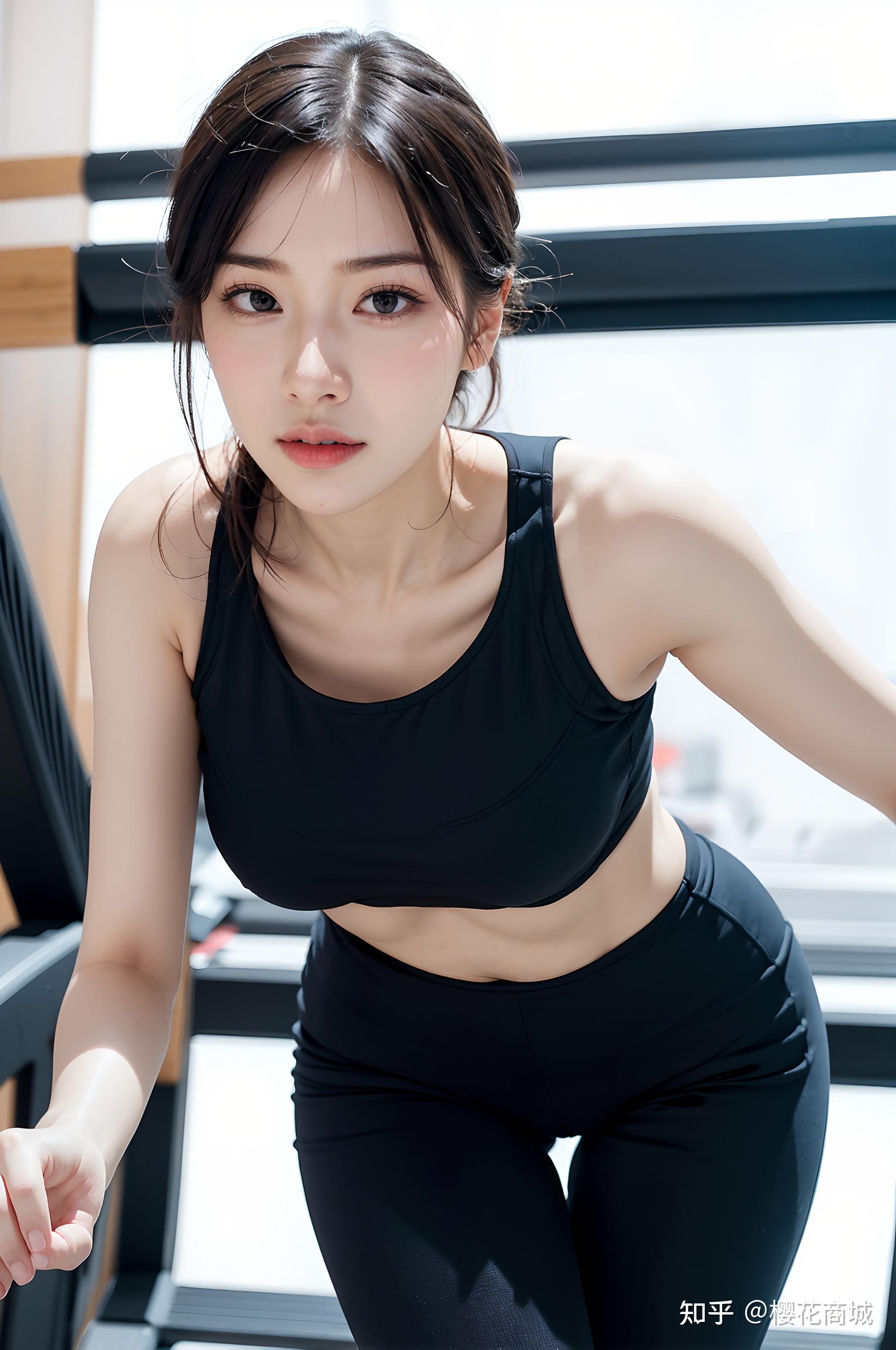 韩网红健身模特美照，美腿细腰凹凸有致|健身|模特|平面_新浪新闻