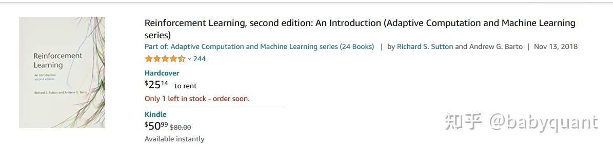 Deep Reinforcement Learning with Python 2nd ed介绍 - 知乎