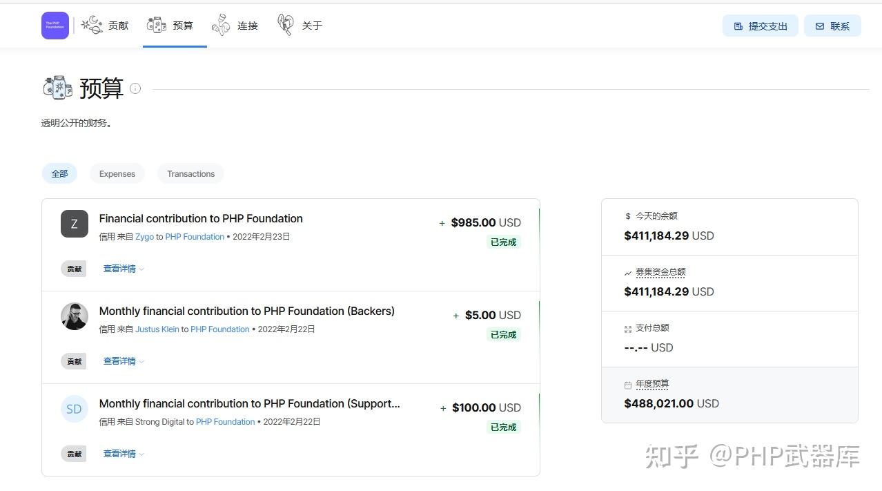 PHP基金会年预算已达300万元- 知乎