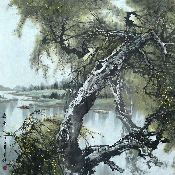 画家李峰意境清新雄浑秀逸