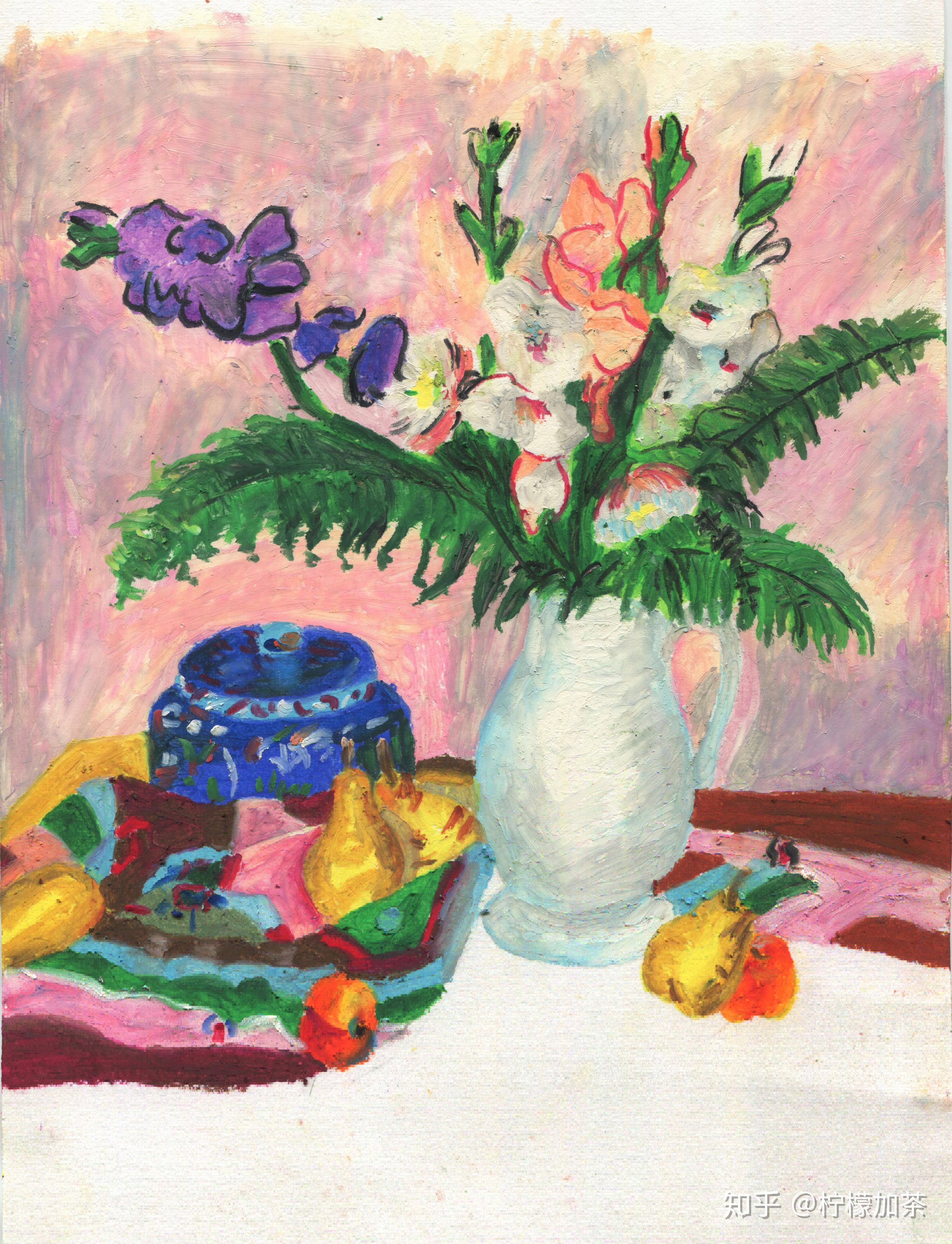 油画棒画名画潘玉良菖蒲与水果67676767