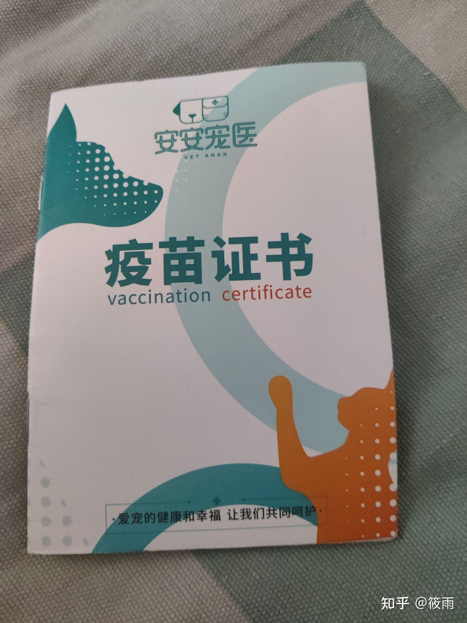 动物免疫证(在宠物医院打狂犬疫苗给的那个单子)二:需要准备的手续