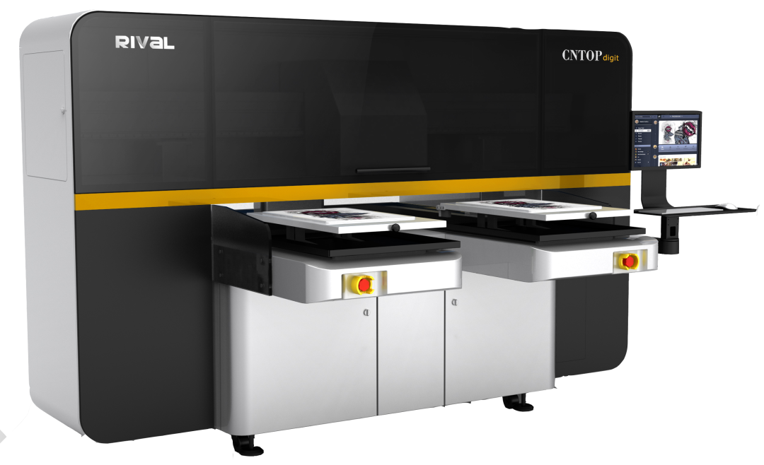 诚拓智能成衣数码直喷机产品优势机器小巧高效,适用于小型服装生产