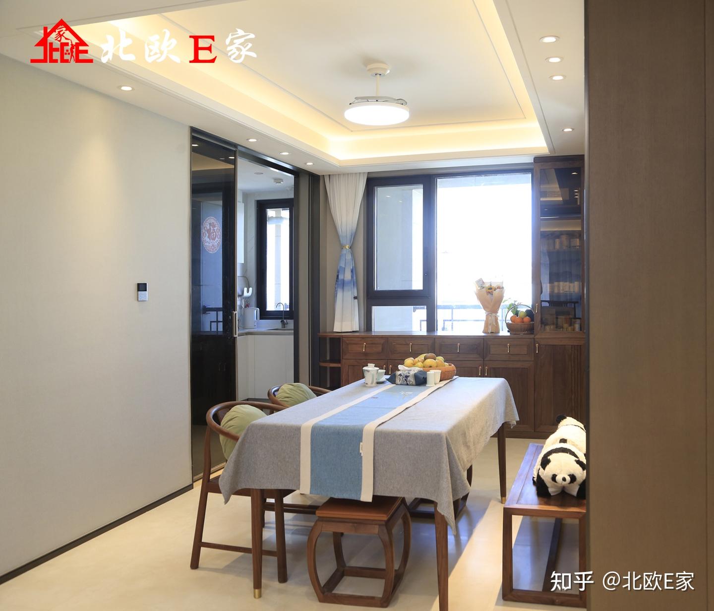 北欧E家新中式案例,藏在时光里的诗意 - 知乎