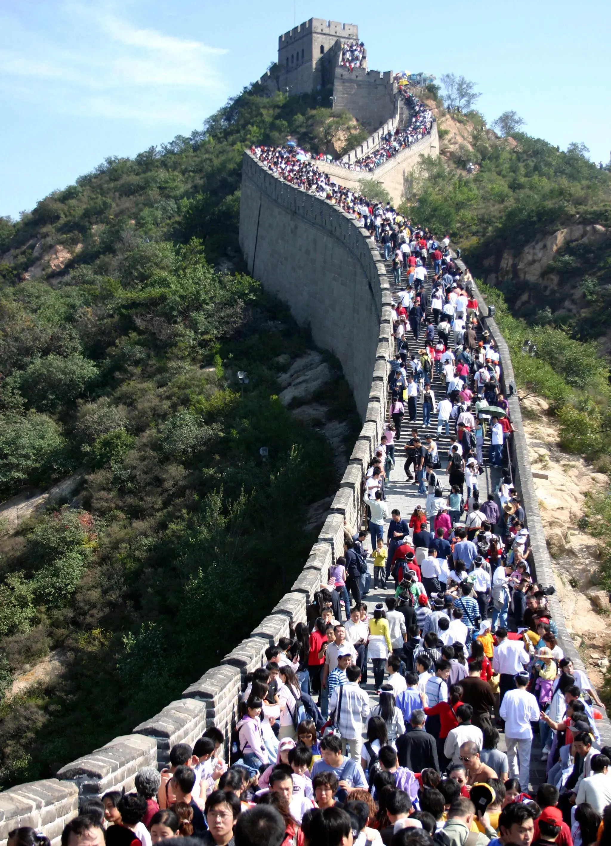 十一期间旅游人山人海 网排全国景区最挤前6名