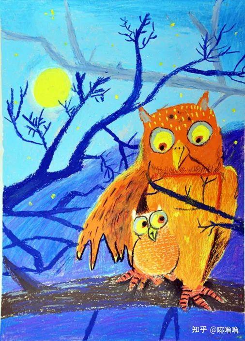 儿童画欣赏:动物的情与爱