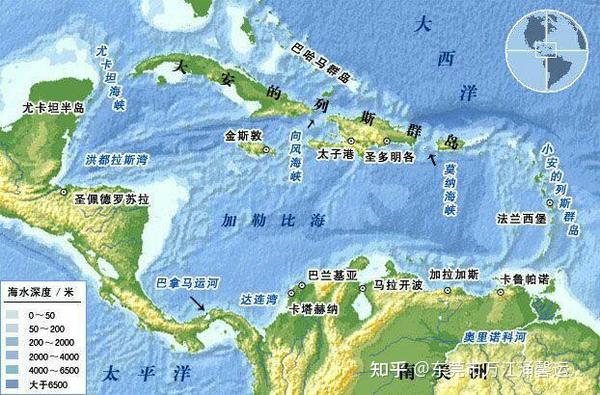 在加勒比海的波涛中