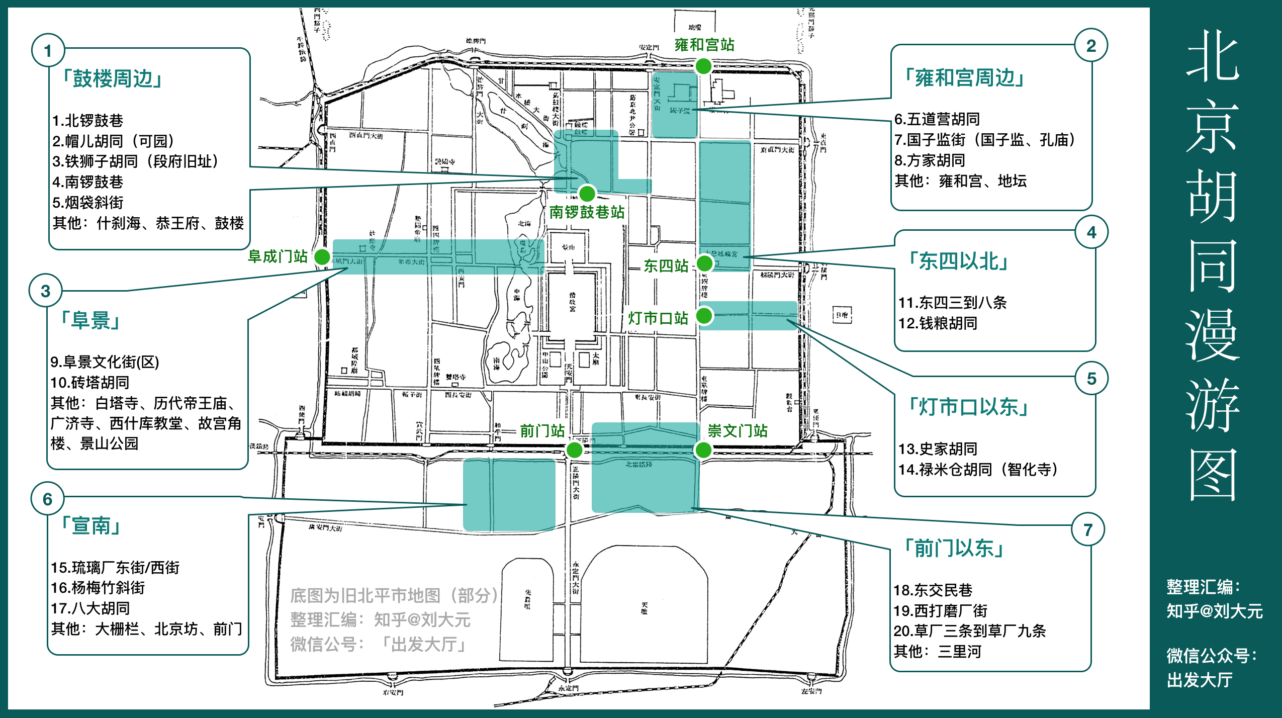 北京胡同地图分布图图片