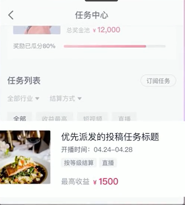 可以让本不在投稿任务派发名单里的达人额外接收到投稿任务,获得增加