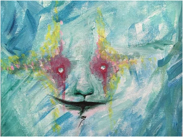 患有精神分裂症的18岁艺术家用画展示他们眼中的世界