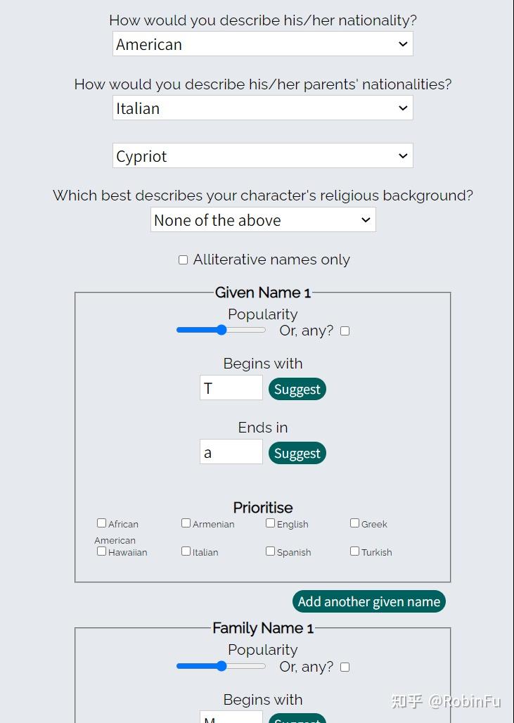 一个有趣的在线英文名生成器 - 知乎