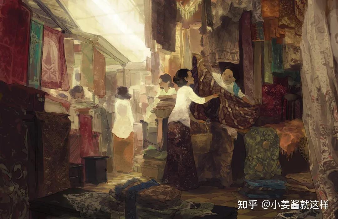 擅长画仙佛题材作品,作品放下边,许愿早日成为antonio reinhard 这样