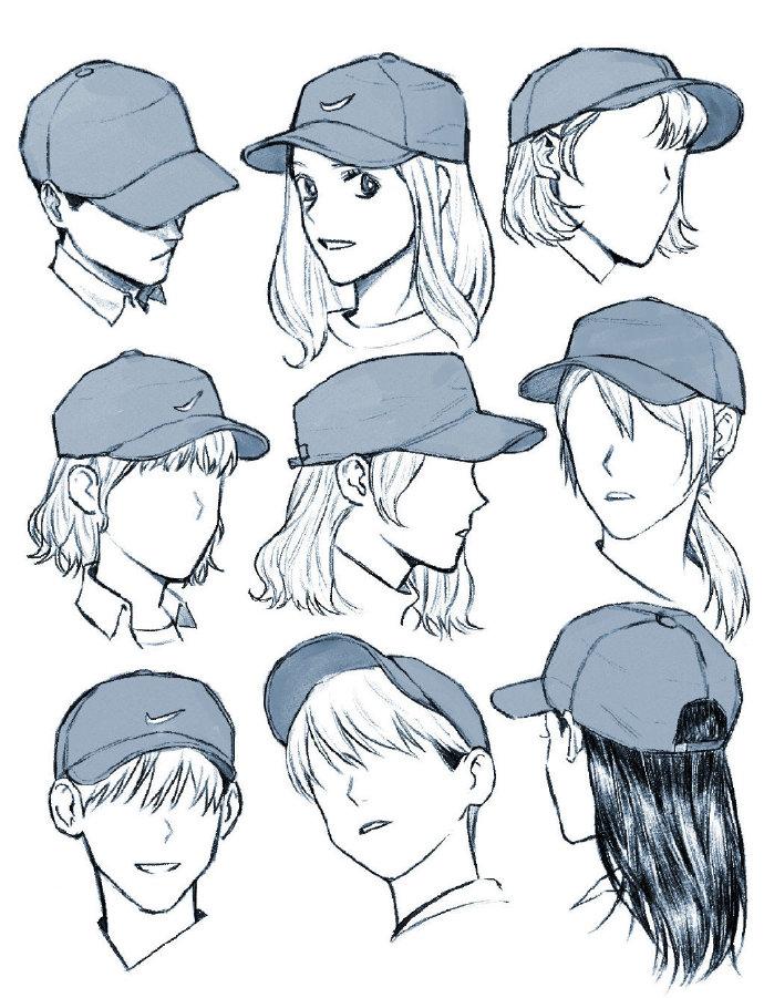 初学者怎么画动漫?人物帽子怎么画? - 知乎