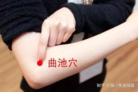 风火湿热,外犯唇口针对湿热的情况,建议艾灸曲池穴.