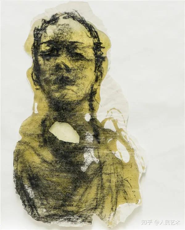 德山宣鉴禅师 》201060cm×45cm综合材料《 覆膜世界——枕中记no