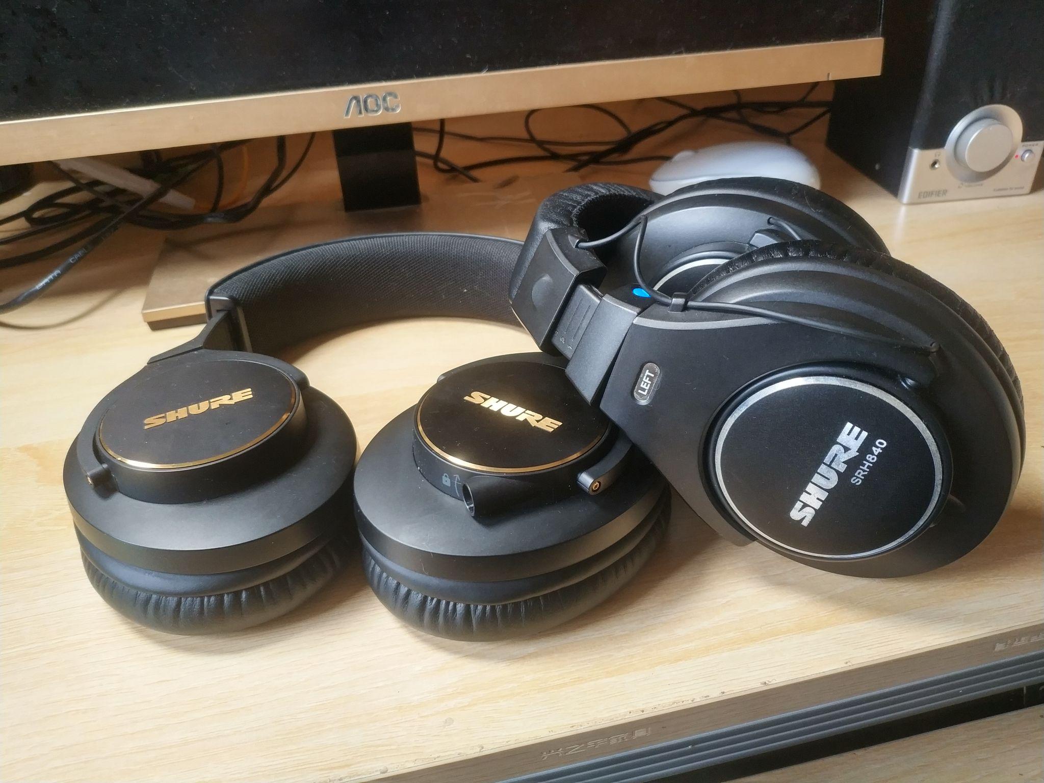 舒尔srh840a千元封闭式监听头戴耳机分享