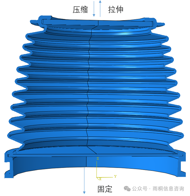 空簧防尘罩拉伸压缩有限元分析 - 知乎
