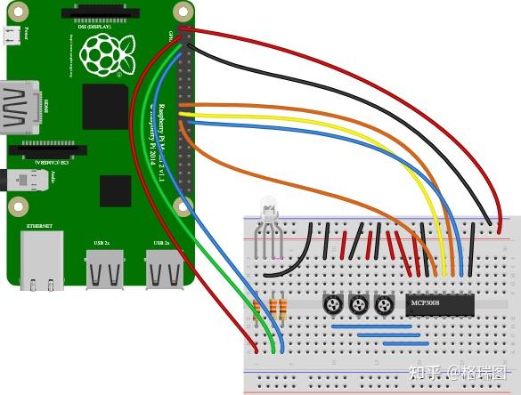 python可以做什麼0040樹莓派gpio基礎教程電位器測溫