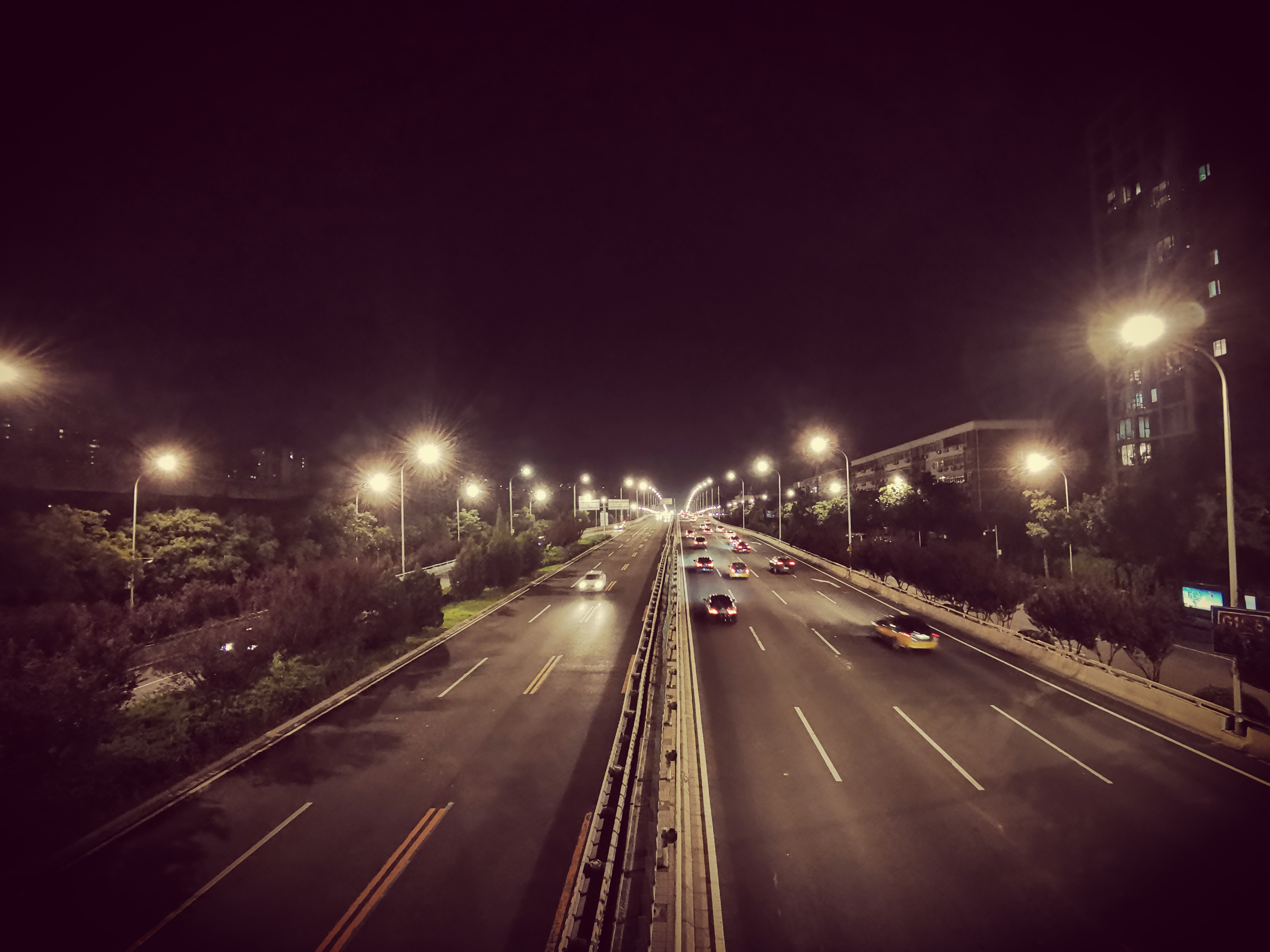 马路照片 夜景图片