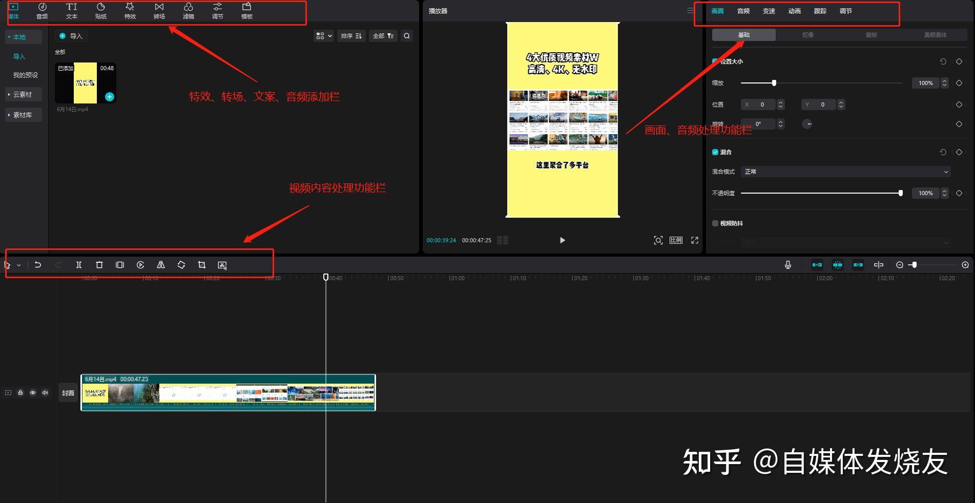 0基础如何剪辑视频?手把手教你,剪辑全套教程分享 - 知乎
