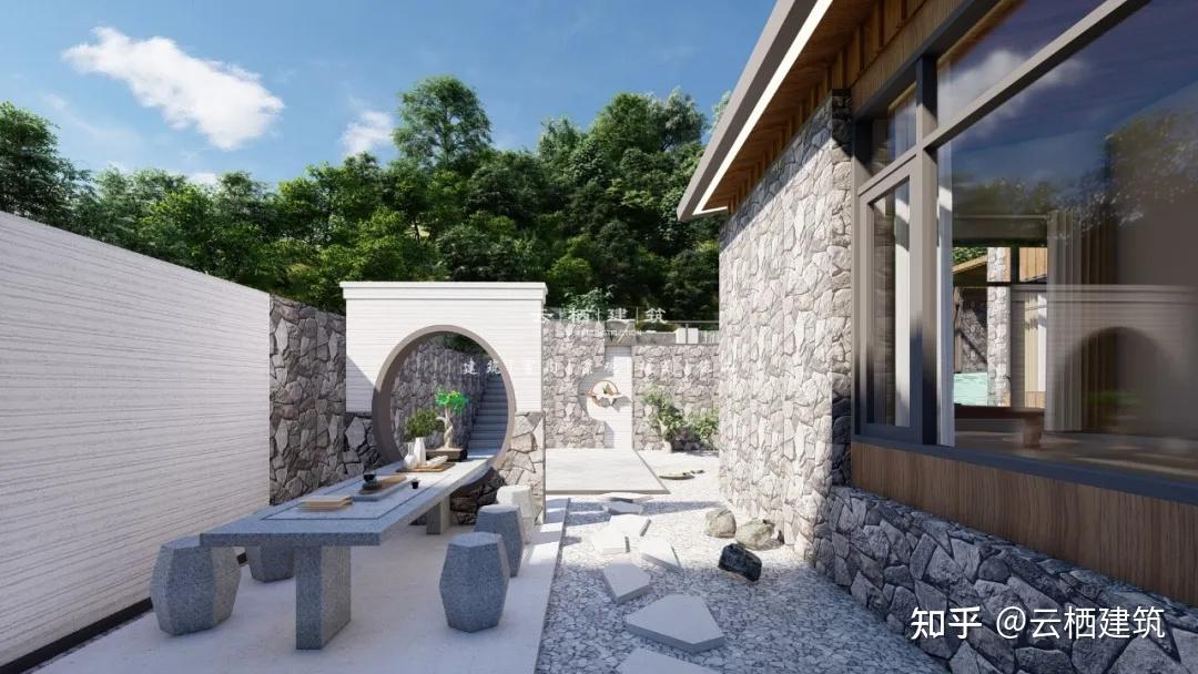 云栖建筑丨这家诧寂风民宿夏有无边泳池冬有热浴惬意