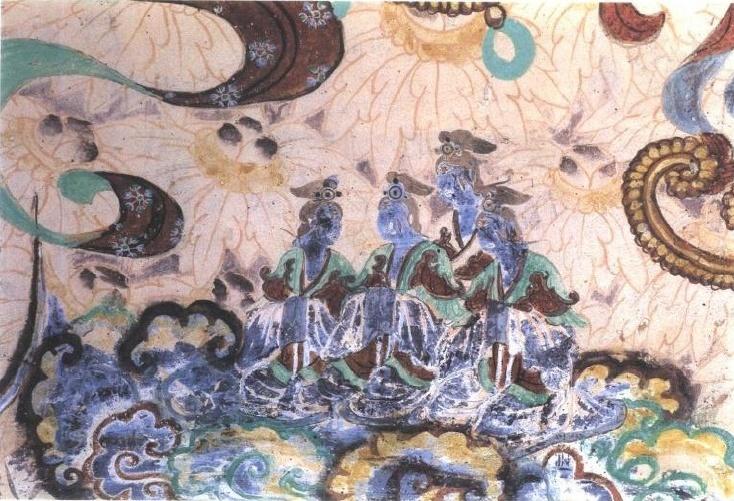 神游千年大美敦煌盛唐39窟涅盘卧佛与壁画佛母奔丧散花飞天翩若惊鸿46