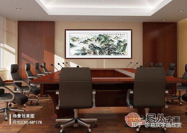 办公室挂什么字画 这才是彰显企业文化的经典山水画 - 知乎
