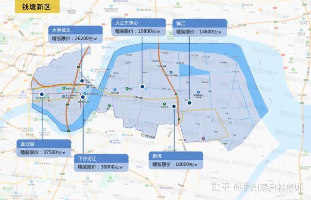 杭州限价地图出炉！最低的板块只要12000元/㎡ - 知乎