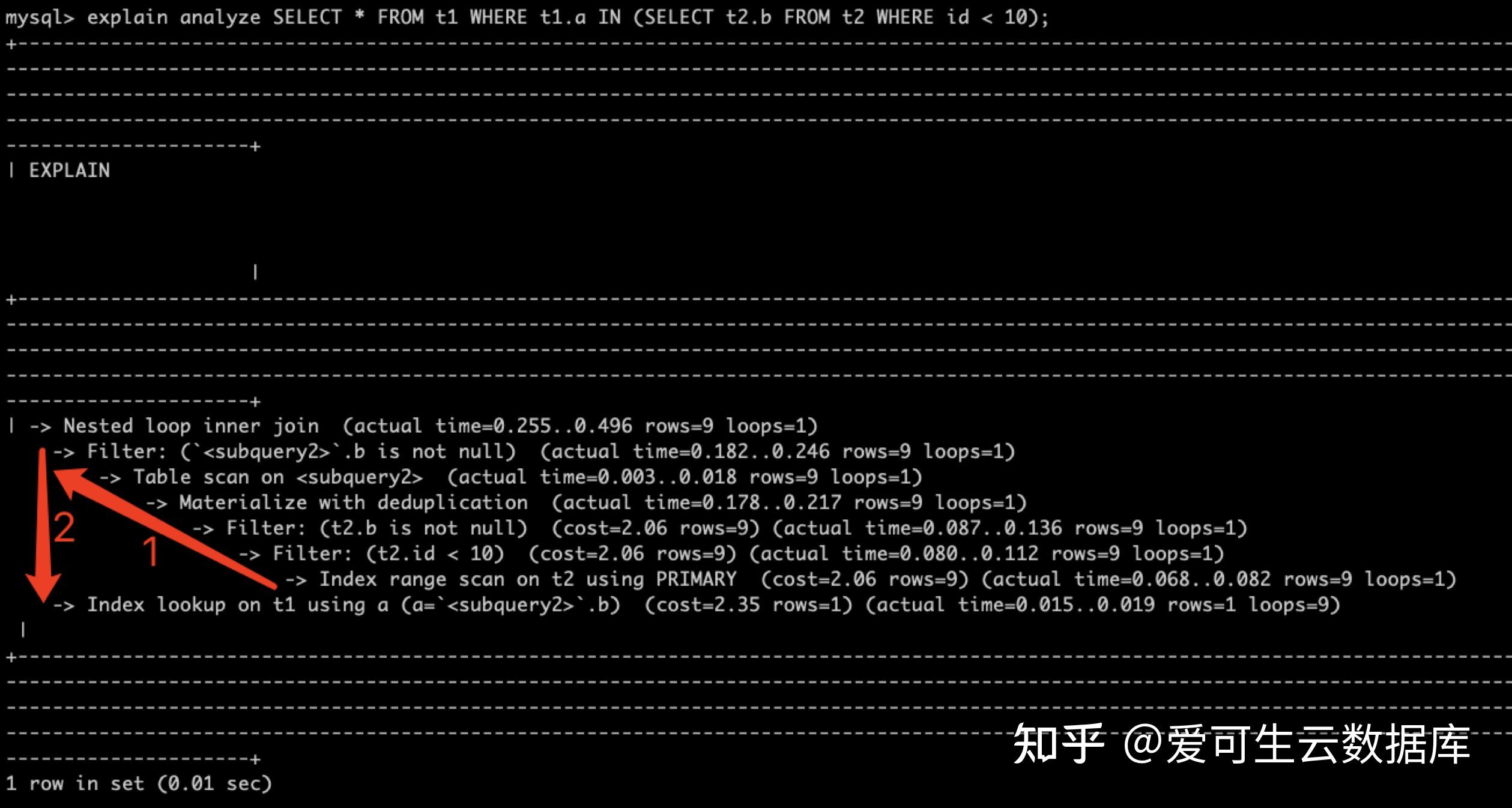  mysql 8 0 explain analyze sql 