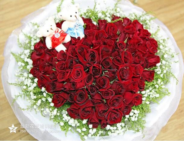 花店花束包装花艺教程 99朵心形玫瑰花束手打制作 知乎 花店花束包装花艺教程 99朵心形玫瑰花束手打制作 知乎