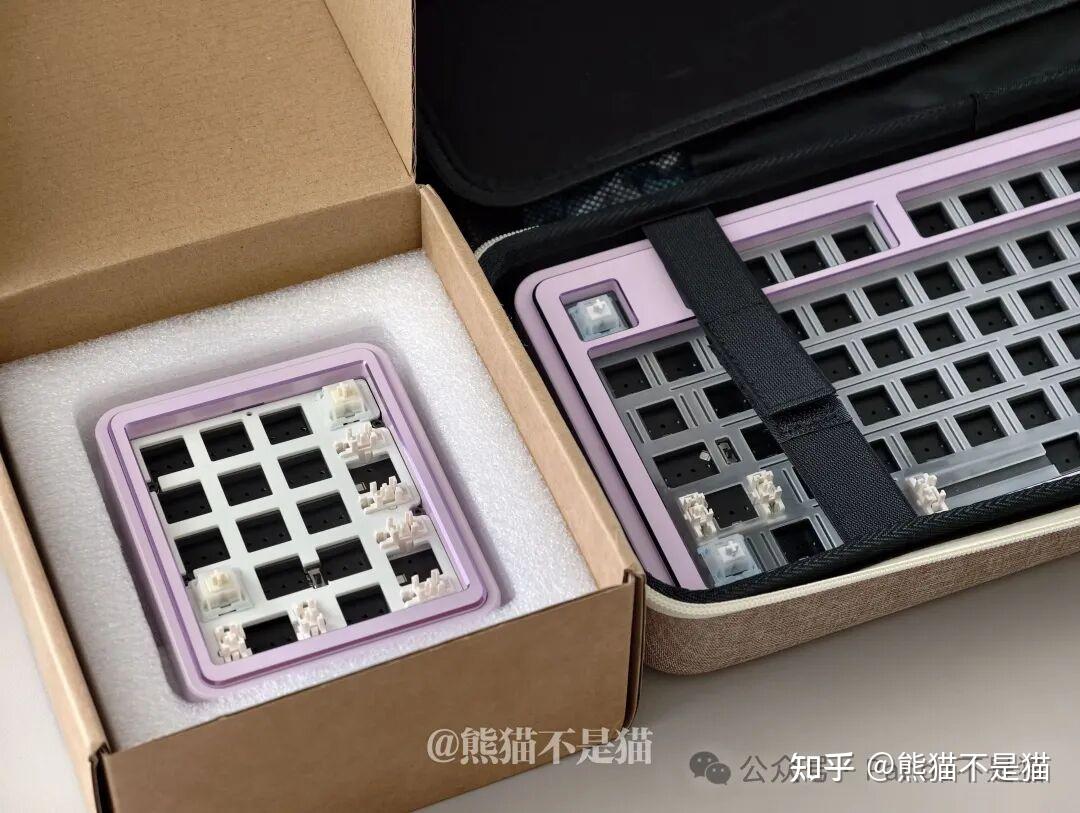 这套浅紫铝坨坨太好看了,质感拉满的Story80 V2和方糖小键盘