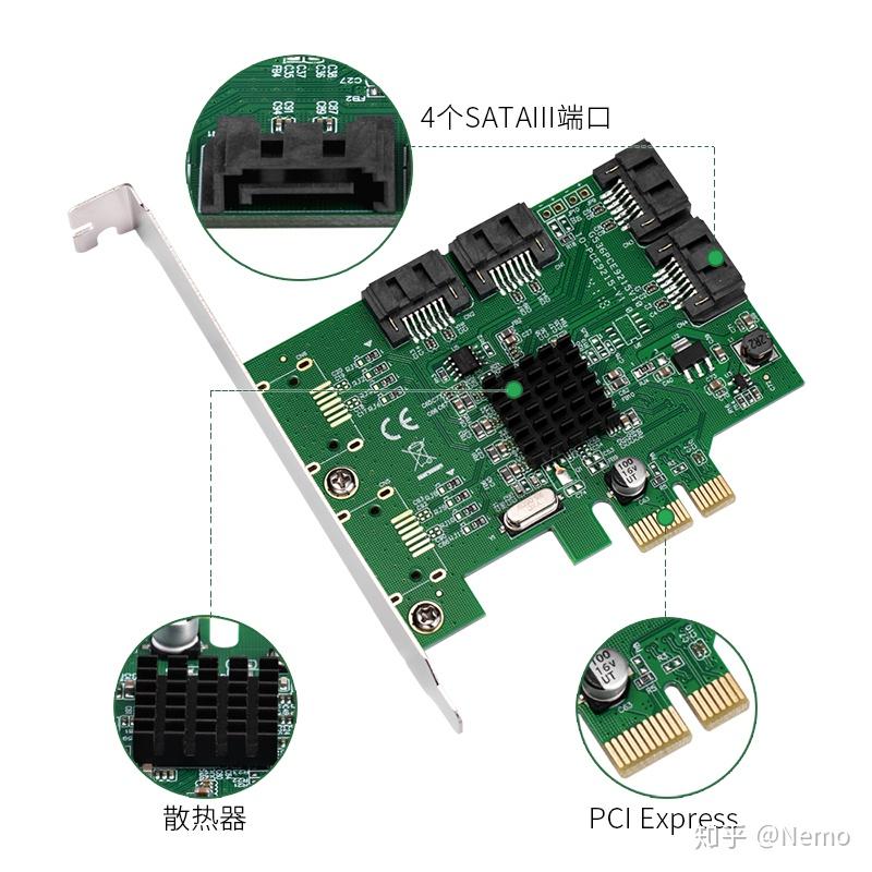乐扩发布PCI-E x1 转SATA扩展卡:可装4块SSD固态硬盘 - 知乎