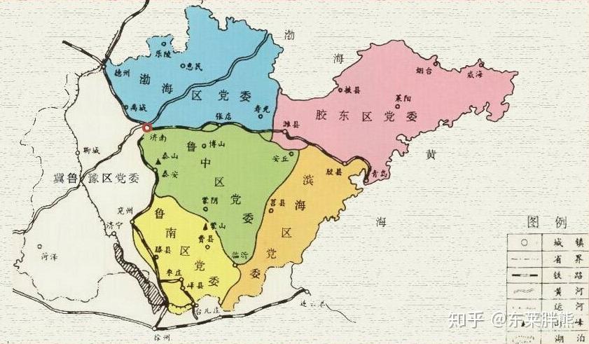胶东半岛历史地图(九):新中国 - 知乎