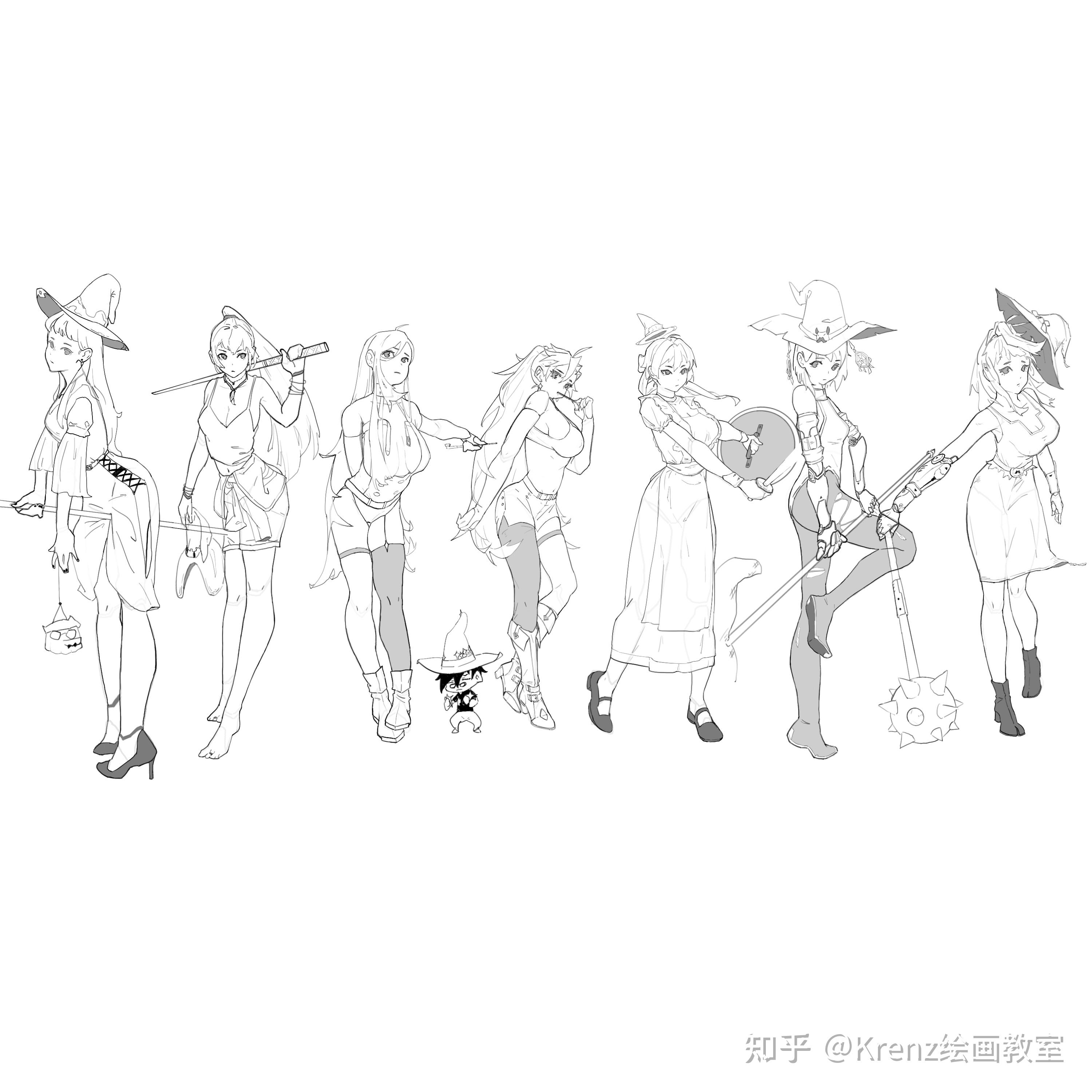 krenz绘画教室优秀作业心得动态与构成0065