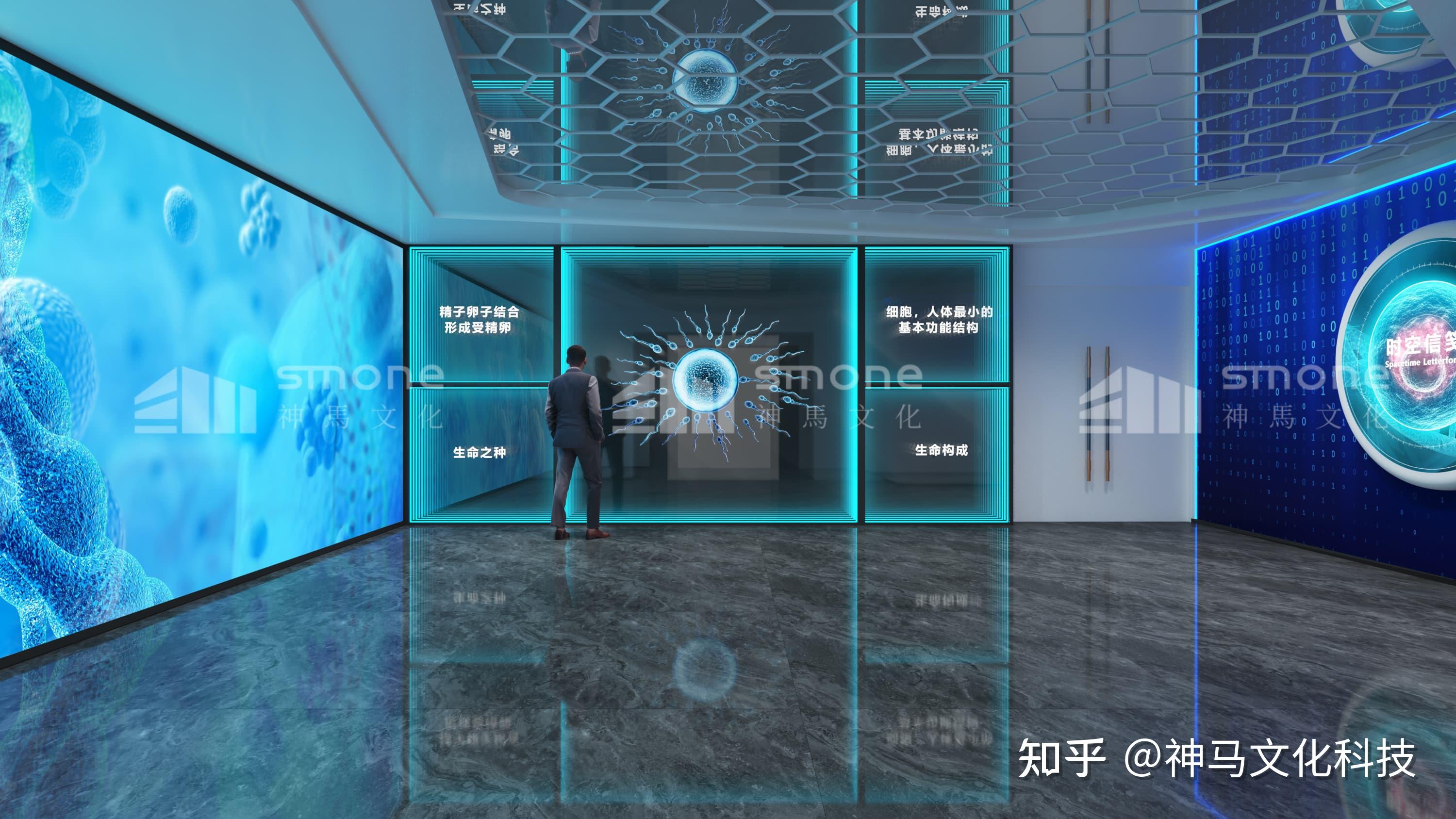 神马文化干细胞科普馆设计：生命、细胞与健康的故事叙事艺术|干细胞展厅设计|肽展厅设计|生物医疗展厅设计 - 知乎