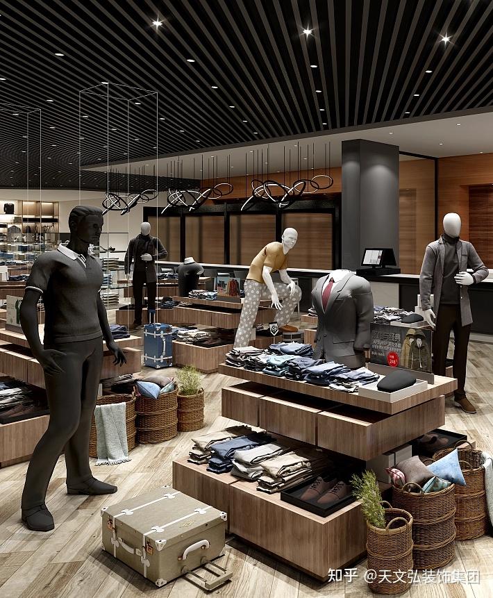 时尚男装店的装修:如何设计男士精品服装店? - 知乎