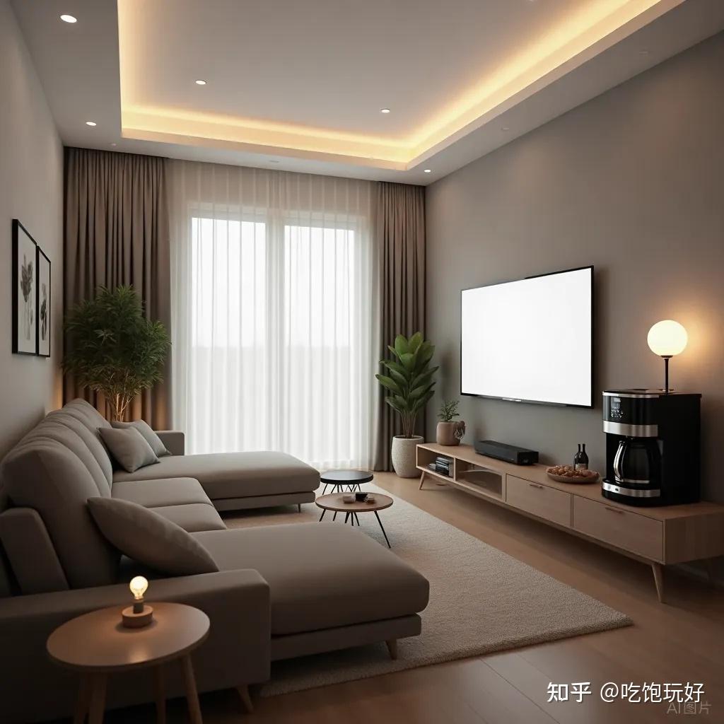 盆满钵满装修：现代简约+智能家居，年轻人的第一套房就该这样装 - 知乎