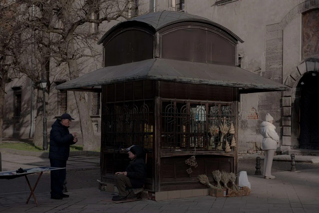 利沃夫的街头贩卖