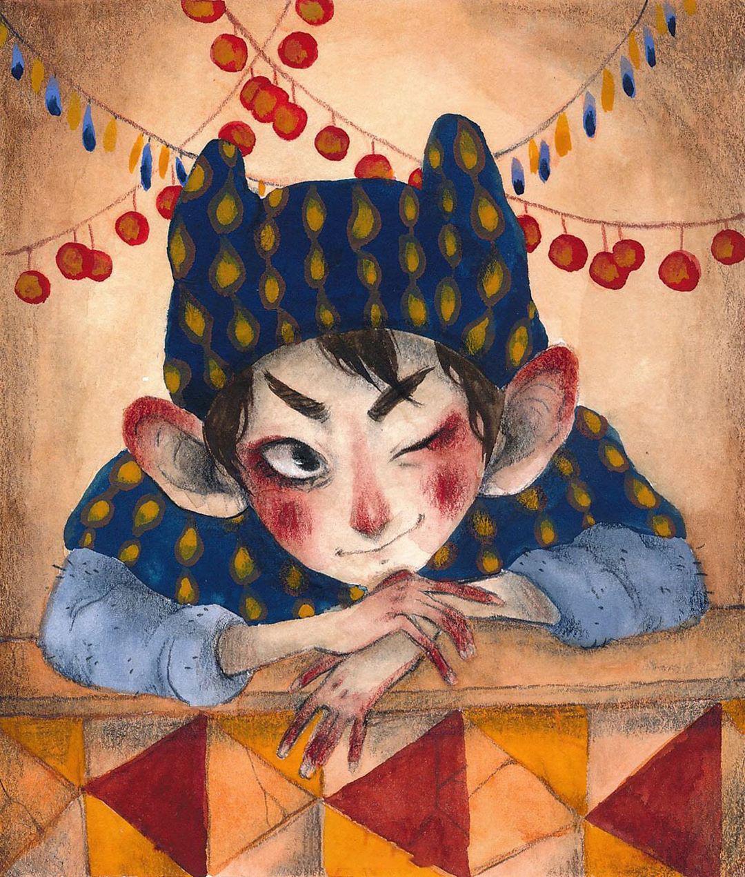 清透有故事性的水彩人物插画,略带一丝丝童真气息,爱了