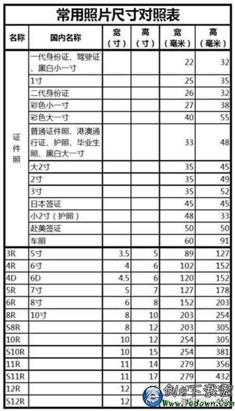 头像照片的电子档分一寸两寸吗?