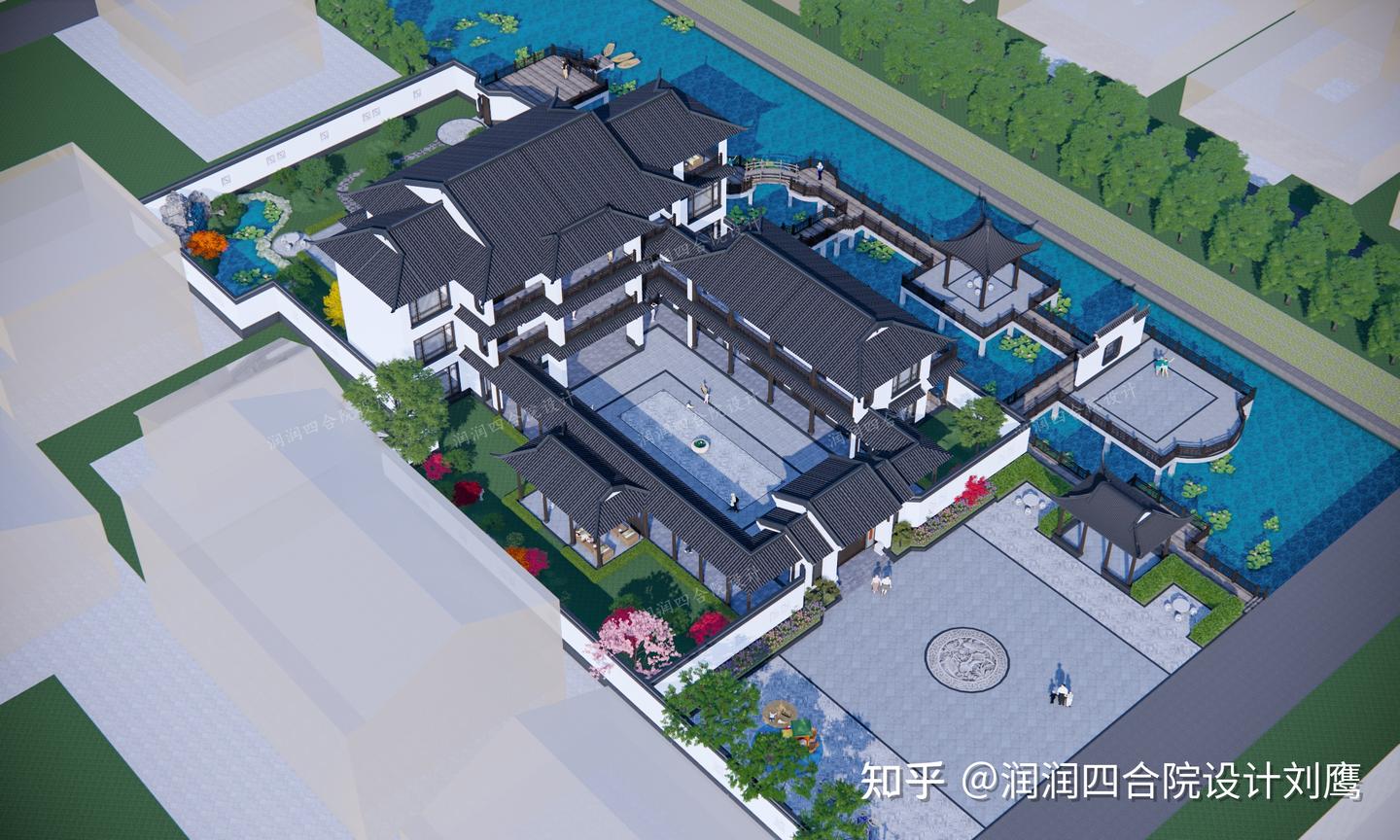 润润四合院设计刘鹰：助力乡村振兴，新中式合院打造公司办公接待研发培训一体化项目 - 知乎