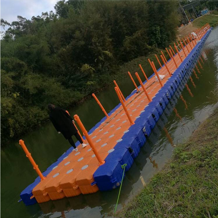 江面漂浮式泵站建设组合式水上平台浮漂
