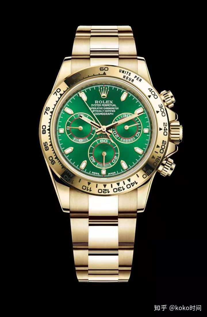 劳力士迪通拿1165085绿金迪