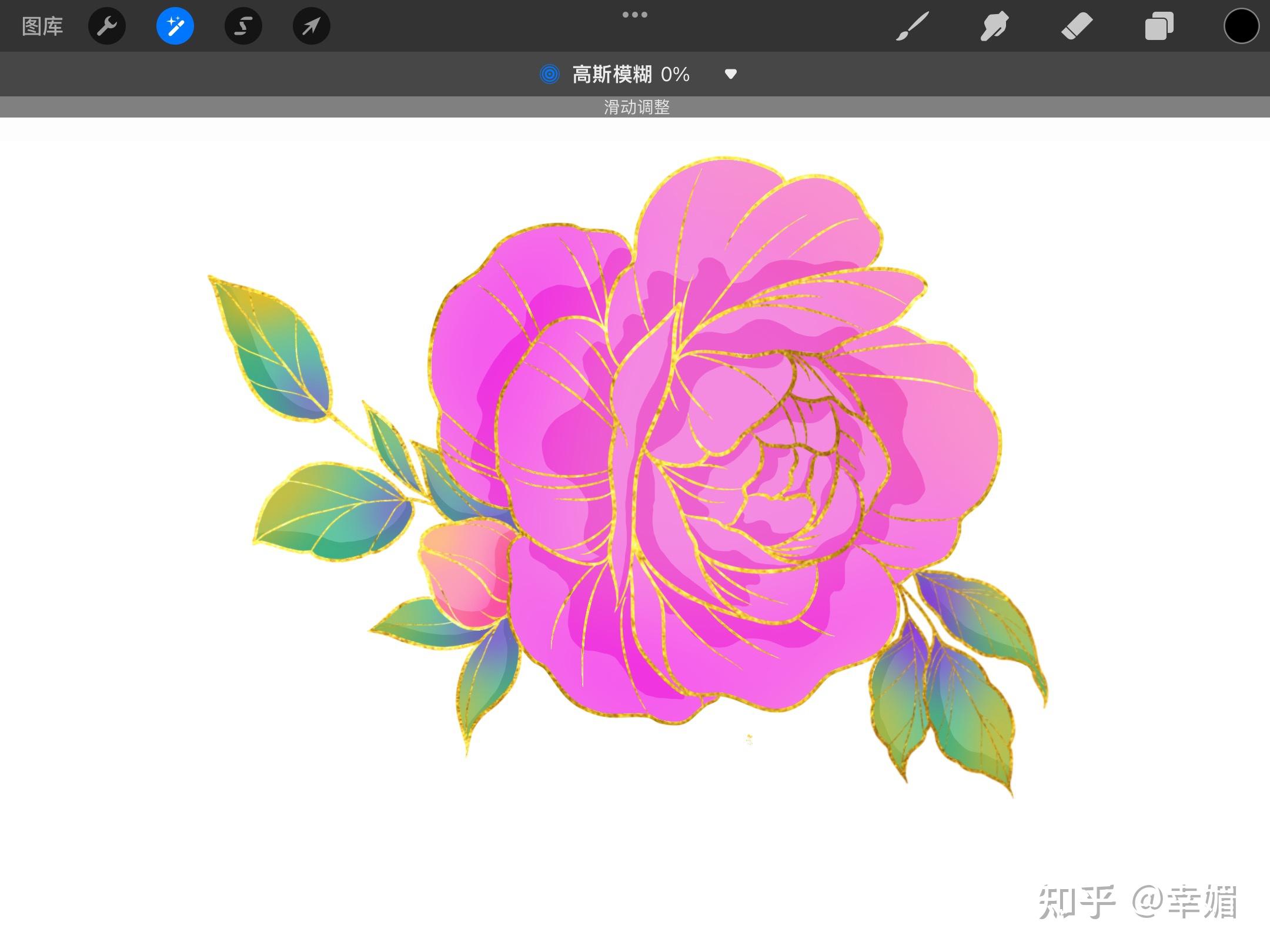 我们可把画面更完善一些,点击添加,拷贝画布,粘贴,把复制的图案拉大