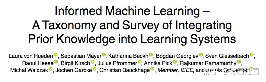 Informed Machine Learning –A Taxonomy and Survey of IntegratingPrior ...